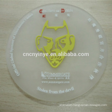 Good Quality Debossed silicone or PVC Coaster round shape rubber beer coaster